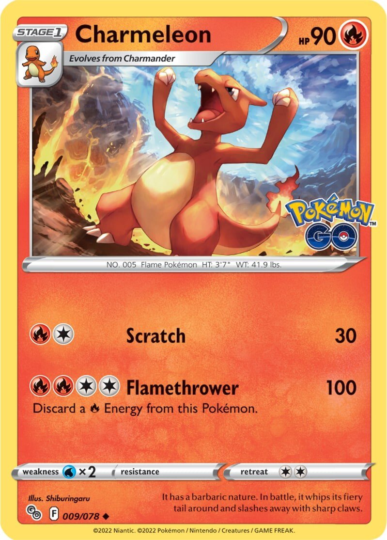 Charmeleon (009/078) [Pokémon GO] | Silver Goblin