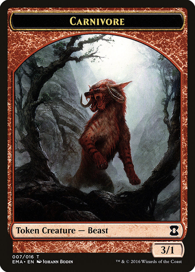 Carnivore Token [Eternal Masters Tokens] | Silver Goblin