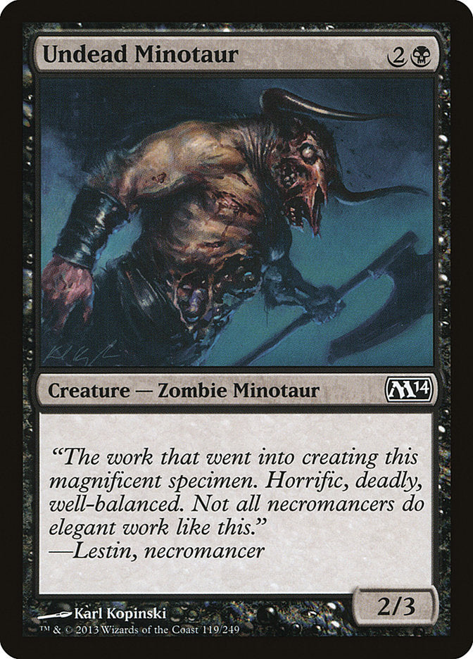 Undead Minotaur [Magic 2014] | Silver Goblin