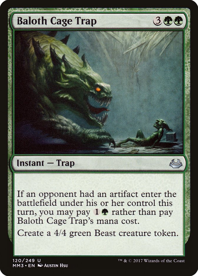 Baloth Cage Trap [Modern Masters 2017] | Silver Goblin