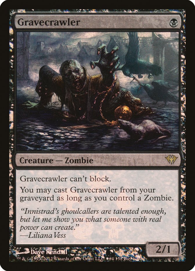 Gravecrawler (Buy-A-Box) [Dark Ascension Promos] | Silver Goblin