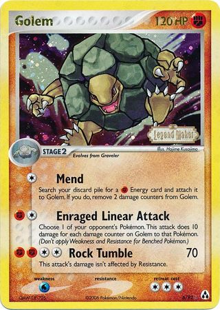 Golem (6/92) (Stamped) [EX: Legend Maker] | Silver Goblin