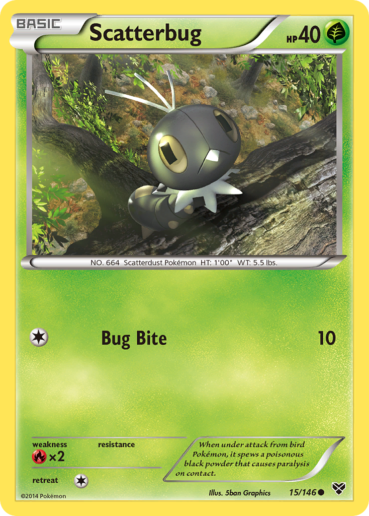 Scatterbug (15/146) [XY: Base Set] | Silver Goblin