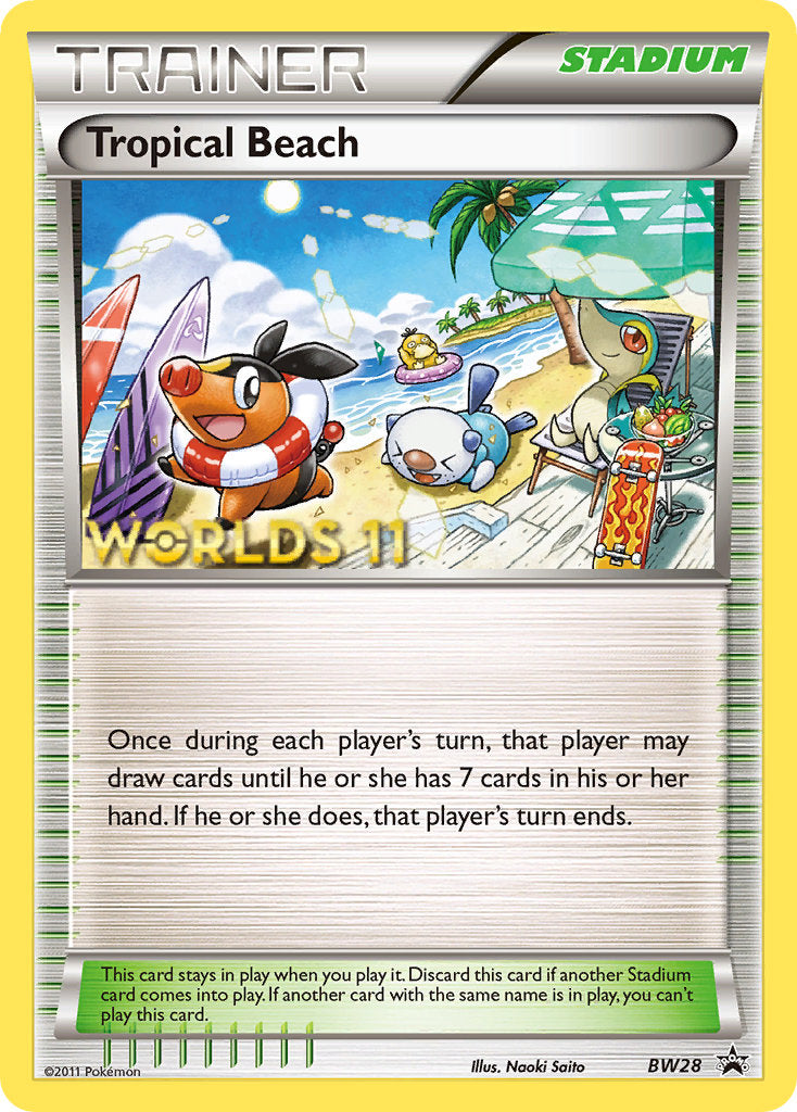 Tropical Beach (BW28) (Finalist) [Black & White: Black Star Promos] | Silver Goblin