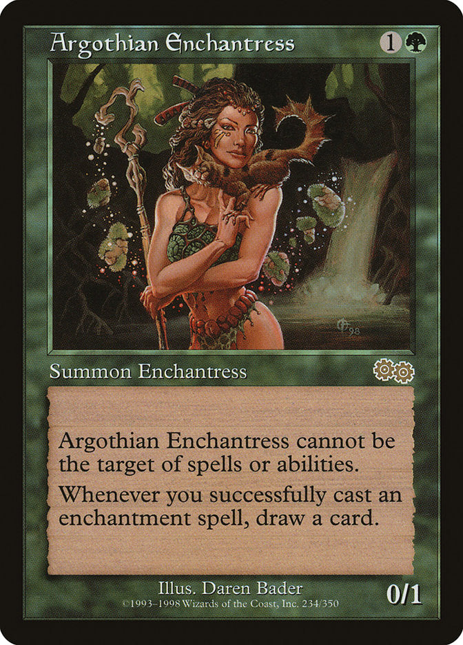 Argothian Enchantress [Urza's Saga] | Silver Goblin