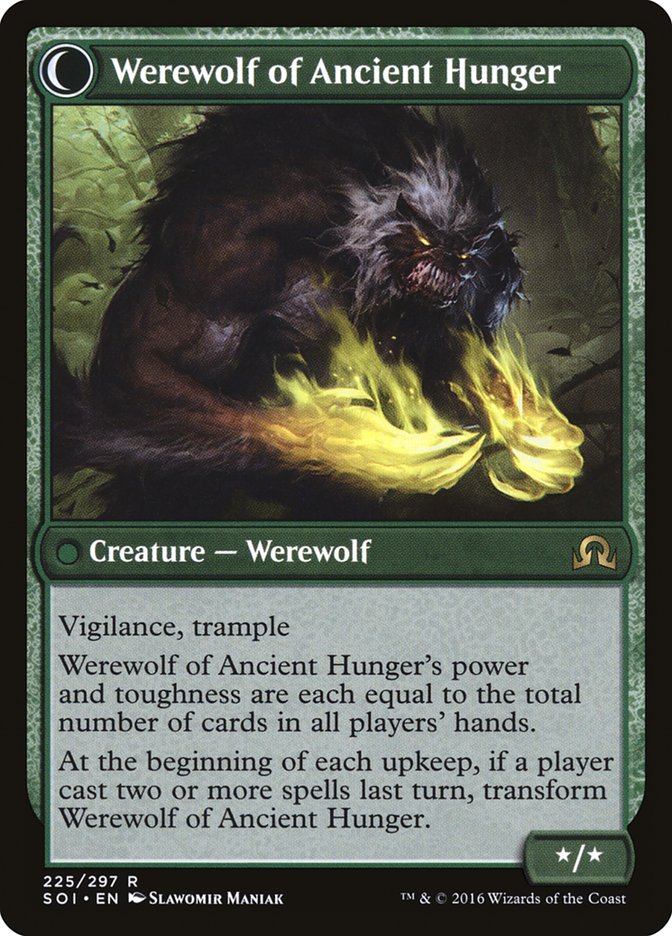 Sage of Ancient Lore // Werewolf of Ancient Hunger [Shadows over Innistrad] | Silver Goblin