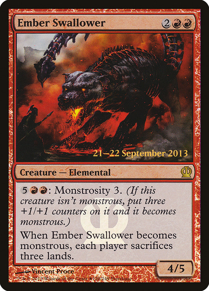 Ember Swallower [Theros Prerelease Promos] | Silver Goblin