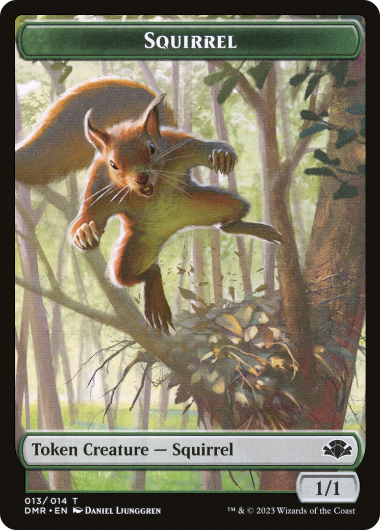 Squirrel Token [Dominaria Remastered Tokens] | Silver Goblin