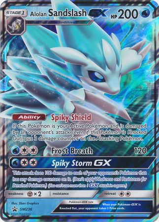 Alolan Sandslash GX (SM236) (Jumbo Card) [Sun & Moon: Black Star Promos] | Silver Goblin