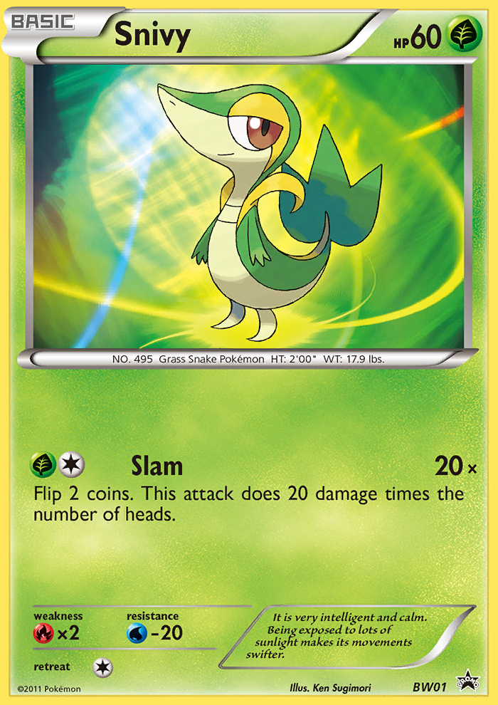 Snivy (BW01) [Black & White: Black Star Promos] | Silver Goblin