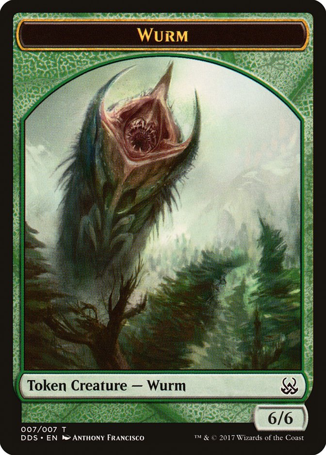 Wurm Token [Duel Decks: Mind vs. Might Tokens] | Silver Goblin