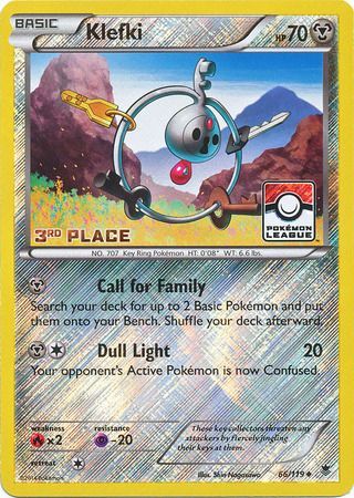 Klefki (66/119) (League Promo 3rd Place) [XY: Phantom Forces] | Silver Goblin