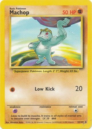 Machop (52/102) [Base Set Unlimited] | Silver Goblin