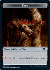Angel // Clue Double-Sided Token [Innistrad: Crimson Vow Commander Tokens] | Silver Goblin