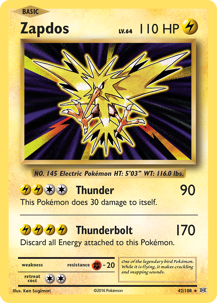 Zapdos (42/108) [XY: Evolutions] | Silver Goblin