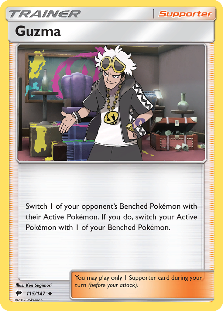 Guzma (115/147) [Sun & Moon: Burning Shadows] | Silver Goblin