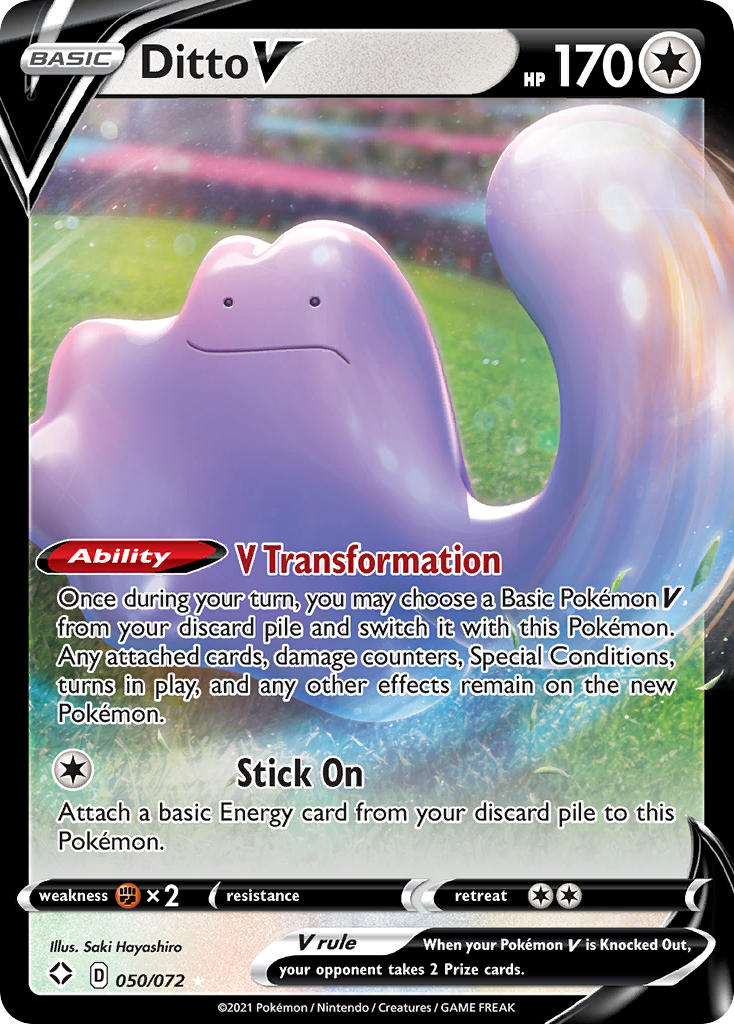 Ditto V (050/072) [Sword & Shield: Shining Fates] | Silver Goblin