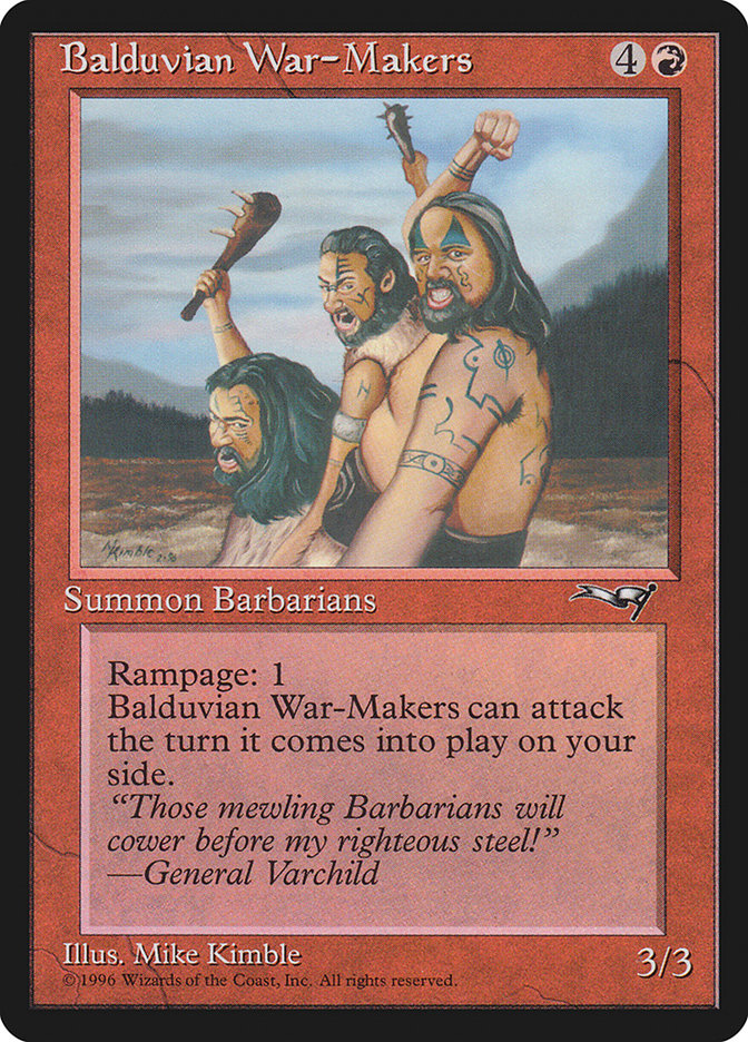 Balduvian War-Makers (Treeline Background) [Alliances] | Silver Goblin