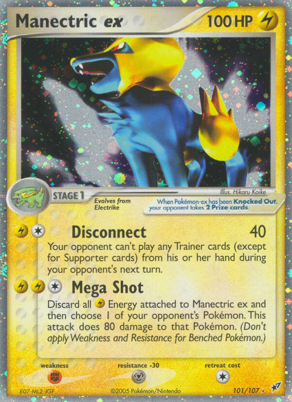 Manectric ex (101/107) [EX: Deoxys] | Silver Goblin