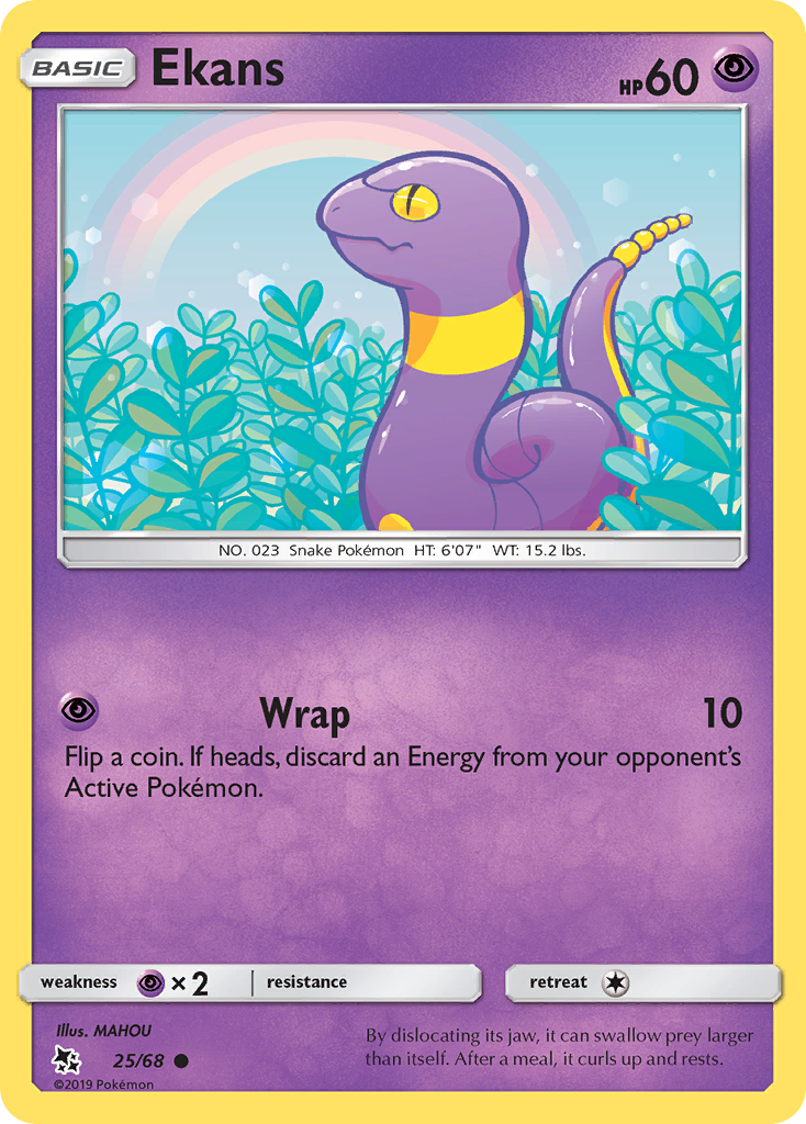 Ekans (25/68) [Sun & Moon: Hidden Fates] | Silver Goblin