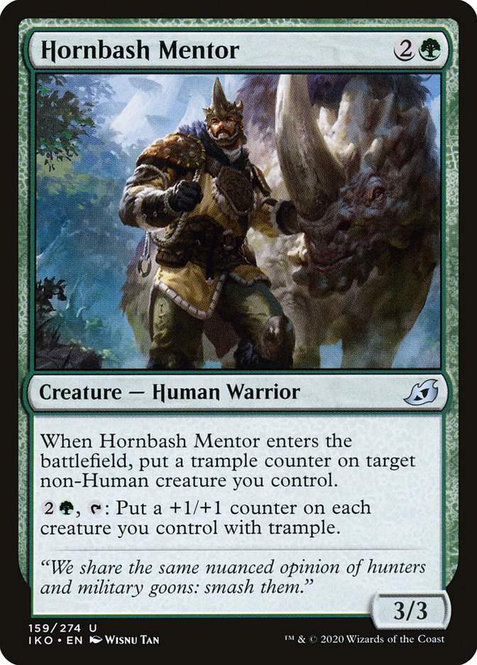 Hornbash Mentor [Ikoria: Lair of Behemoths] | Silver Goblin