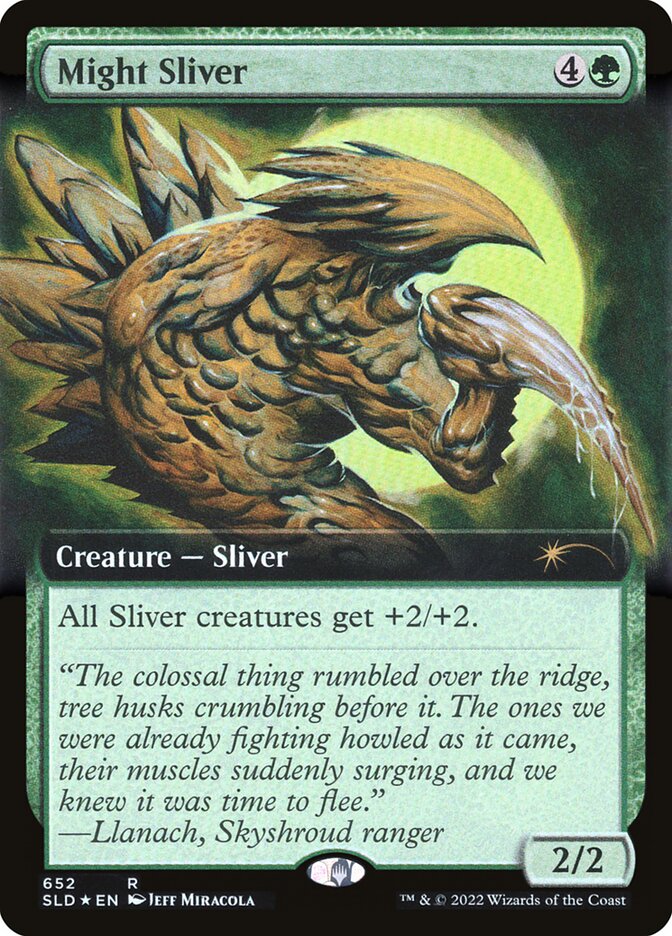 Might Sliver (Extended Art) [Secret Lair Drop Promos] | Silver Goblin