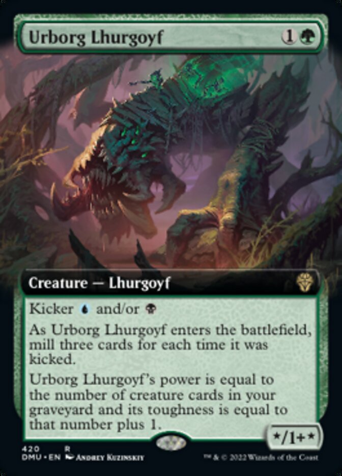 Urborg Lhurgoyf (Extended Art) [Dominaria United] | Silver Goblin
