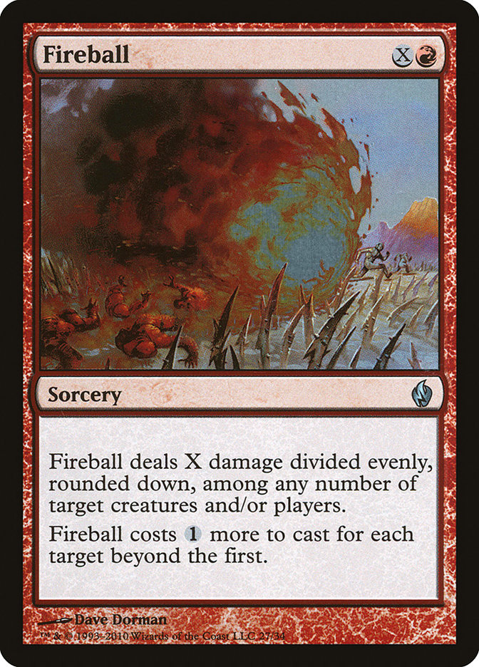 Fireball [Premium Deck Series: Fire and Lightning] | Silver Goblin