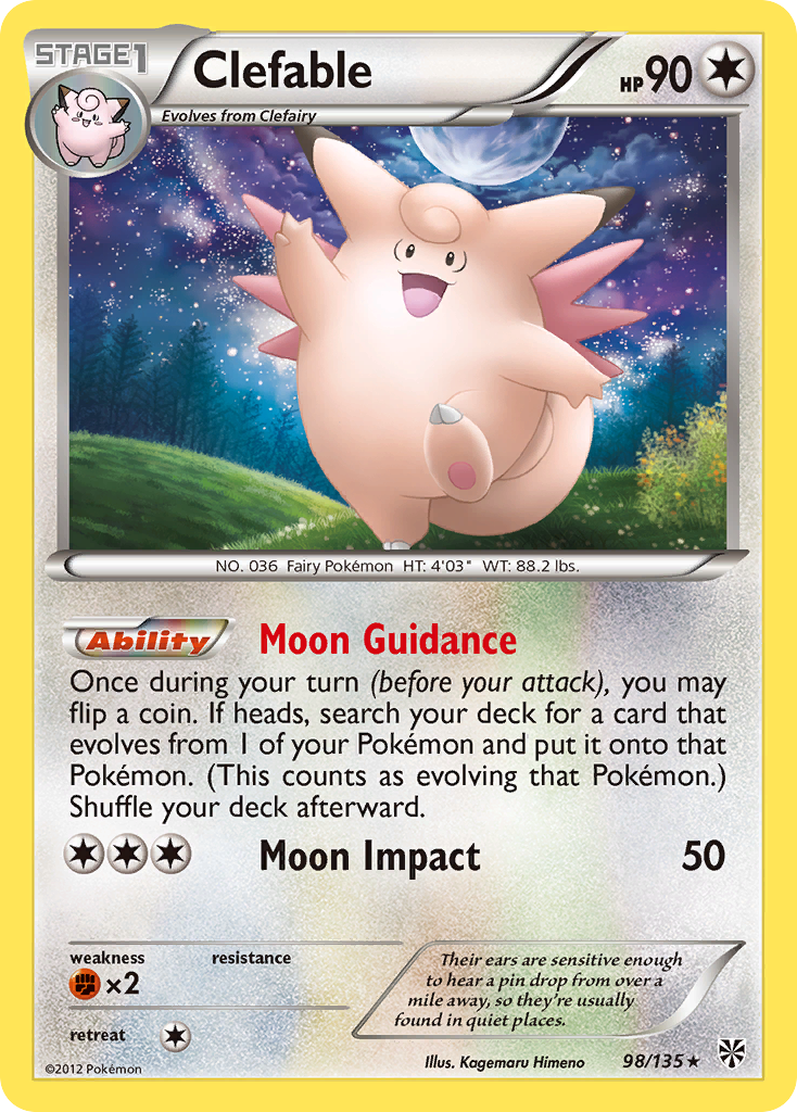 Clefable (98/135) [Black & White: Plasma Storm] | Silver Goblin