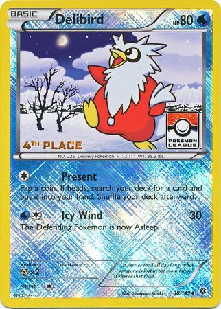 Delibird (38/149) (League Promo 4th Place) [Black & White: Boundaries Crossed] | Silver Goblin