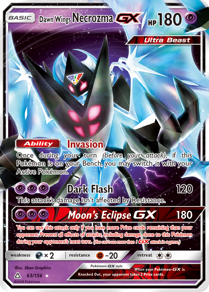 Dawn Wings Necrozma GX (63/156) [Sun & Moon: Ultra Prism] | Silver Goblin