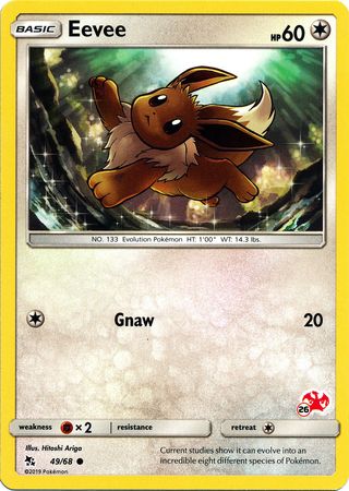 Eevee (49/68) (Charizard Stamp #26) [Battle Academy 2020] | Silver Goblin