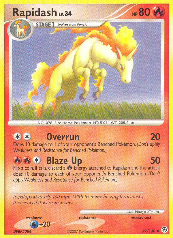 Rapidash (59/130) [Diamond & Pearl: Base Set] | Silver Goblin