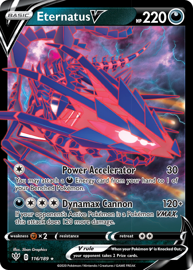 Eternatus V (116/189) [Sword & Shield: Darkness Ablaze] | Silver Goblin