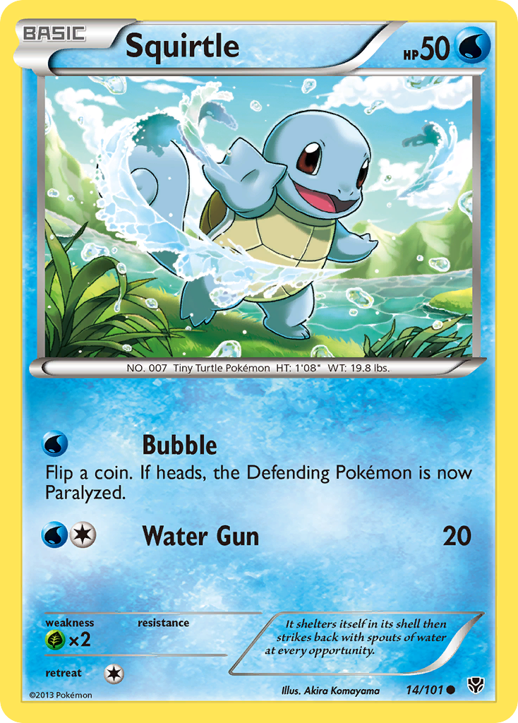 Squirtle (14/101) [Black & White: Plasma Blast] | Silver Goblin