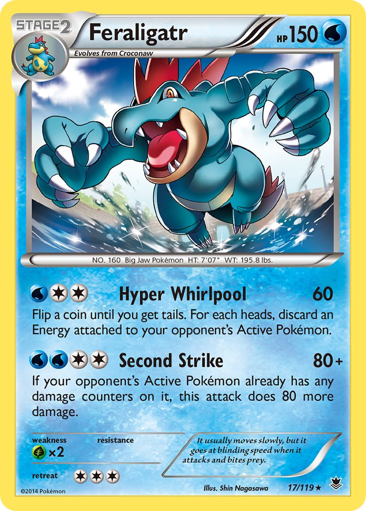 Feraligatr (17/119) (Theme Deck Exclusive) [XY: Phantom Forces] | Silver Goblin