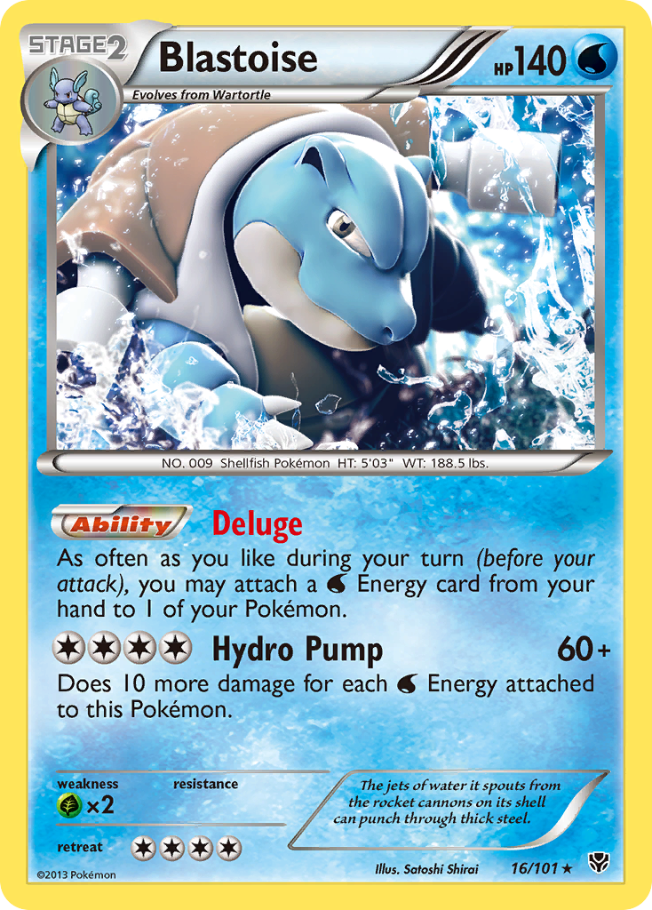 Blastoise (16/101) [Black & White: Plasma Blast] | Silver Goblin