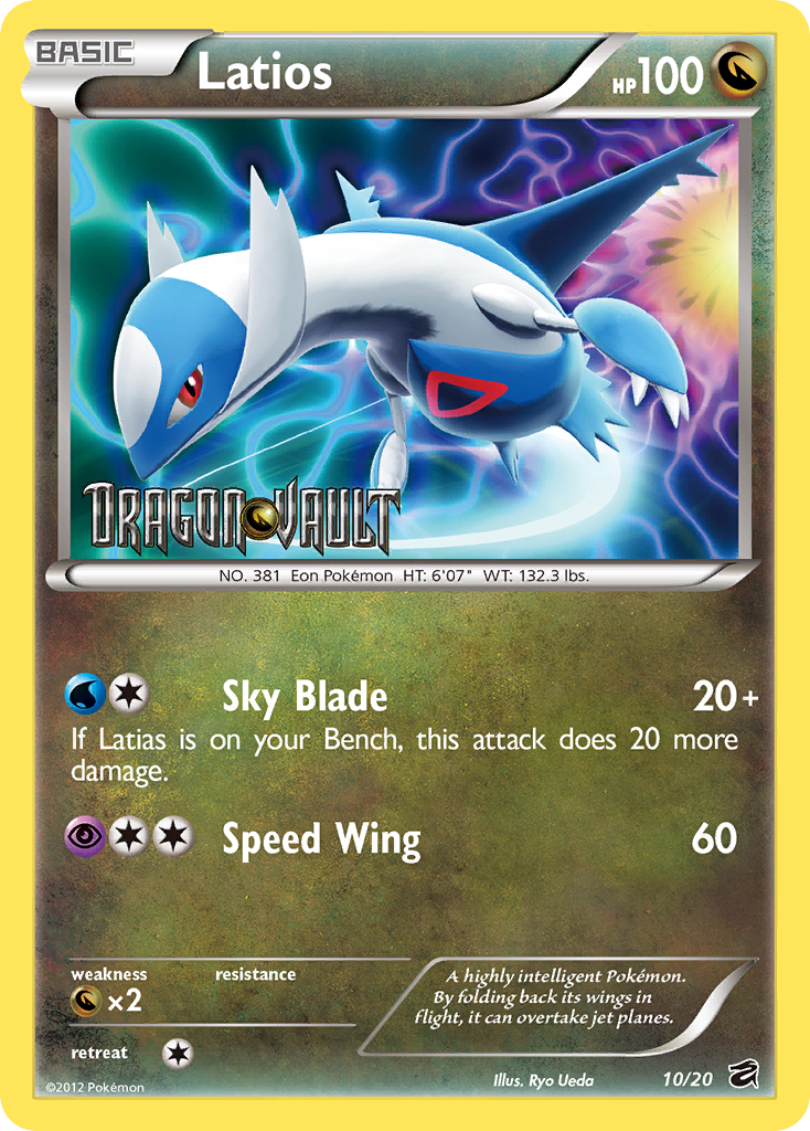 Latios (10/20) (Blister Exclusive) [Black & White: Dragon Vault] | Silver Goblin