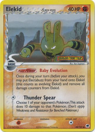 Elekid (48/101) (Delta Species) (Stamped) [EX: Dragon Frontiers] | Silver Goblin