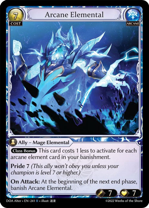 Arcane Elemental (241) [Dawn of Ashes: Alter Edition] | Silver Goblin