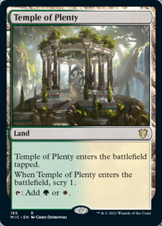 Temple of Plenty [Innistrad: Midnight Hunt Commander] | Silver Goblin