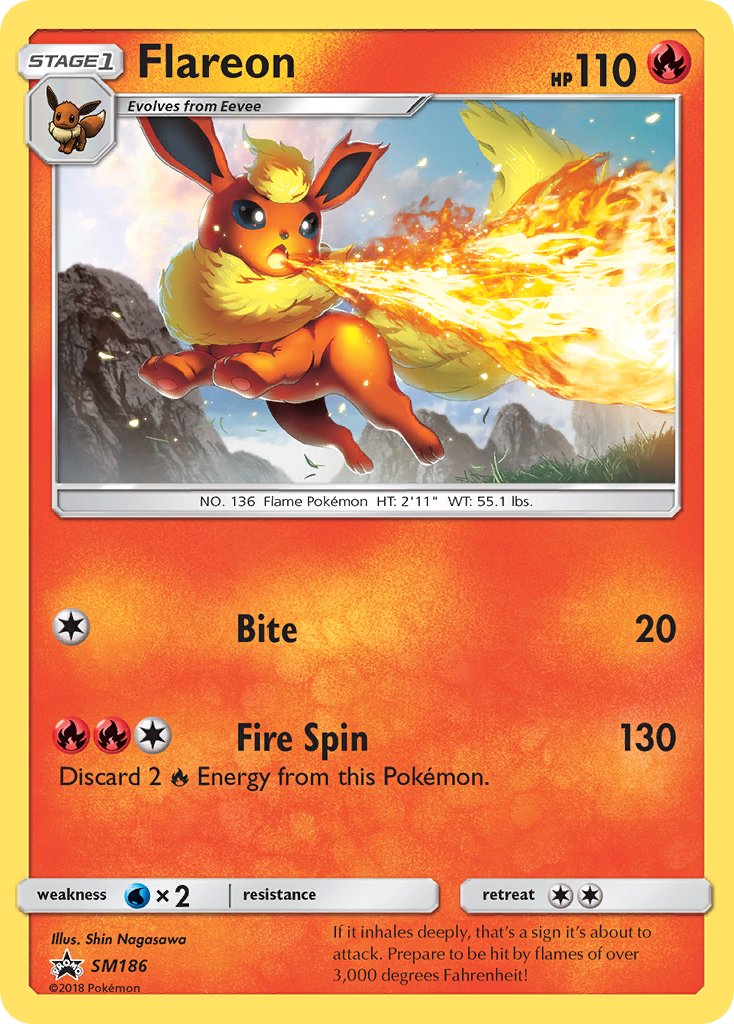 Flareon (SM186) [Sun & Moon: Black Star Promos] | Silver Goblin