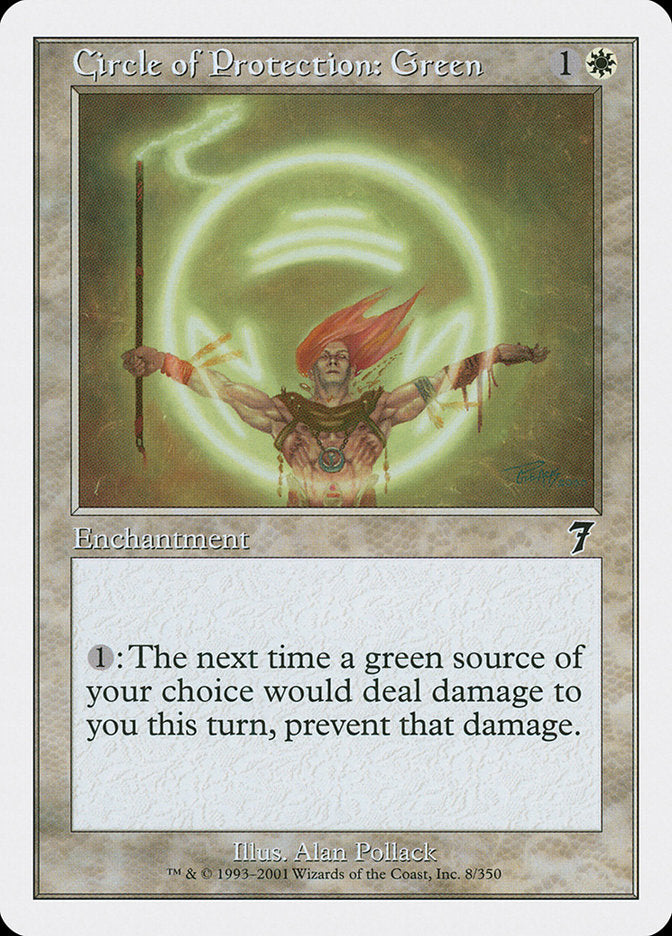 Circle of Protection: Green [Seventh Edition] | Silver Goblin