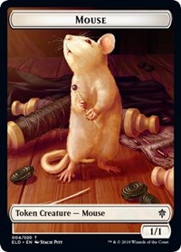 Mouse // Food (15) Double-Sided Token [Throne of Eldraine Tokens] | Silver Goblin