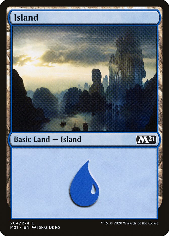 Island (264) [Core Set 2021] | Silver Goblin