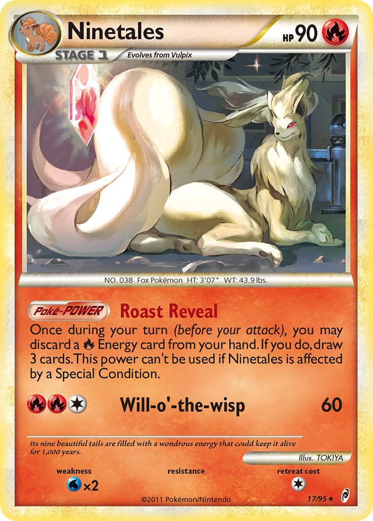 Ninetales (17/95) (Theme Deck Exclusive) [HeartGold & SoulSilver: Call of Legends] | Silver Goblin