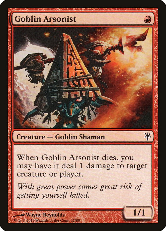 Goblin Arsonist [Duel Decks: Sorin vs. Tibalt] | Silver Goblin