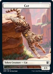 Cat // Goblin Construct Double-Sided Token [Zendikar Rising Tokens] | Silver Goblin