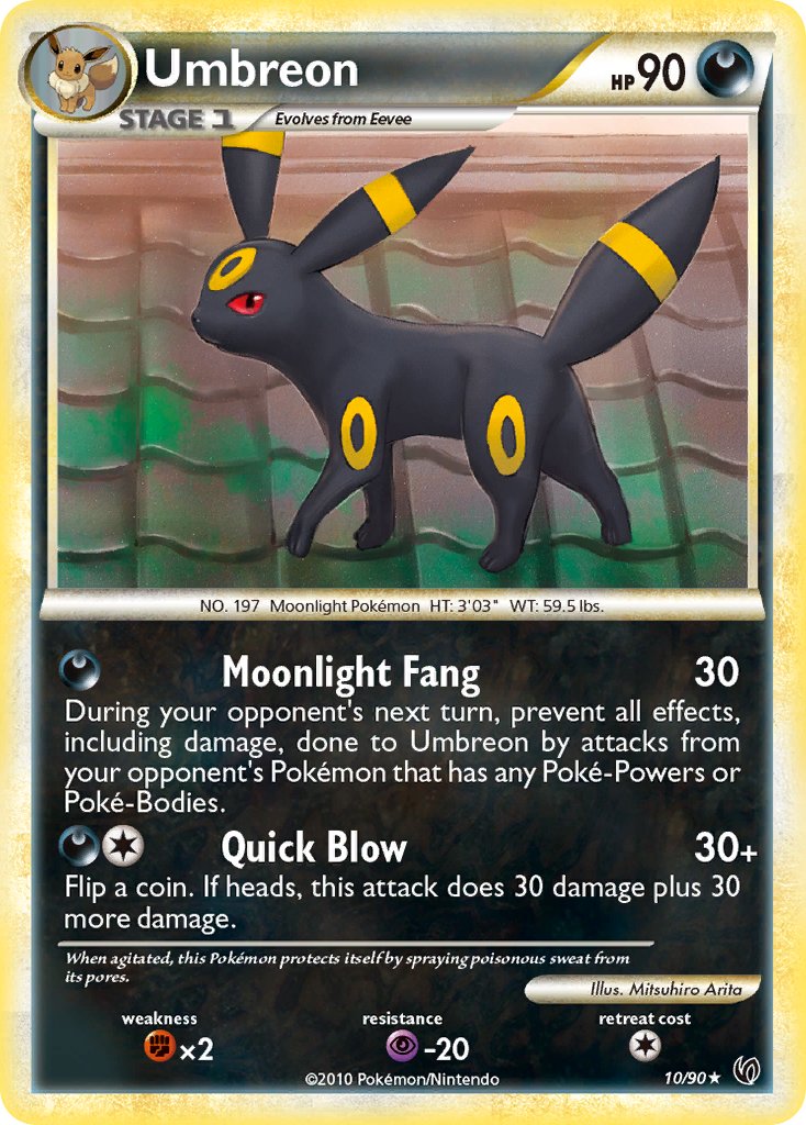 Umbreon (10/90) (Theme Deck Exclusive) [HeartGold & SoulSilver: Undaunted] | Silver Goblin