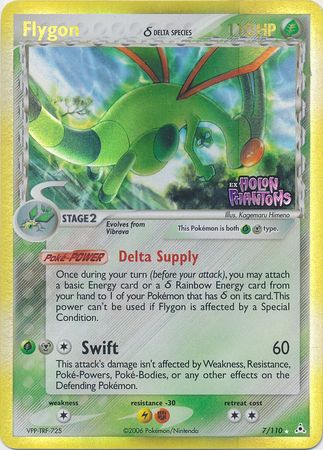 Flygon (7/110) (Delta Species) (Stamped) [EX: Holon Phantoms] | Silver Goblin